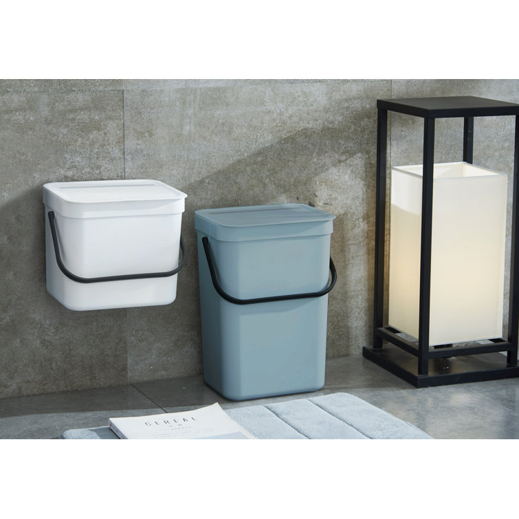 EKO Puro Hanging Compost Caddy Titanium 12L Manual Lift Pull Out/Under